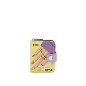 Billetera Plegable Cierre Corazón Nail Polish