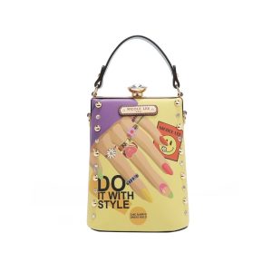Cartera de Mano con Aplicaciones Nail Polish
