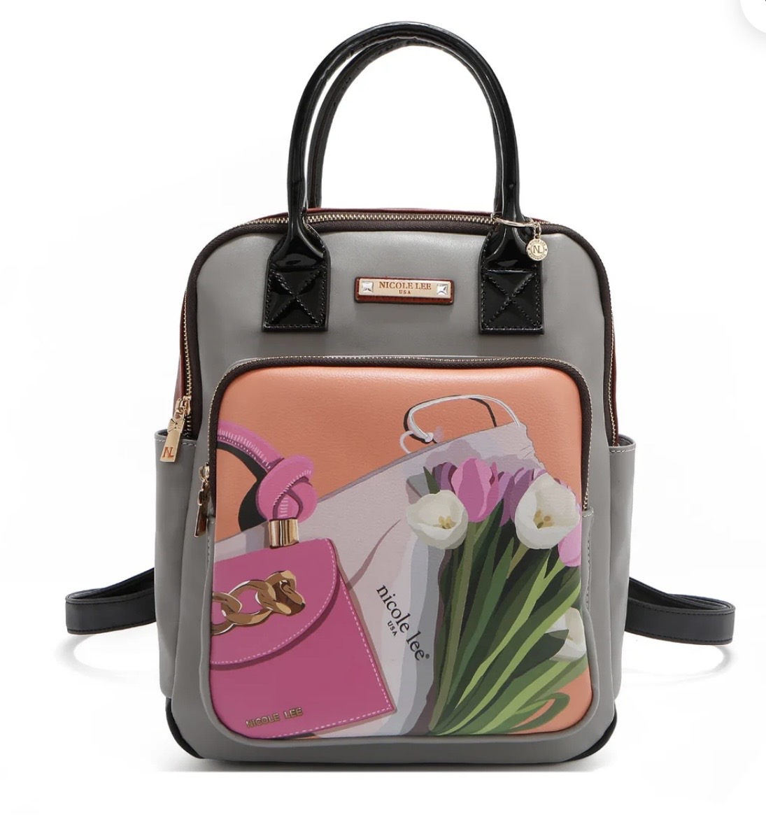 Mochila Simple Violet Blossom