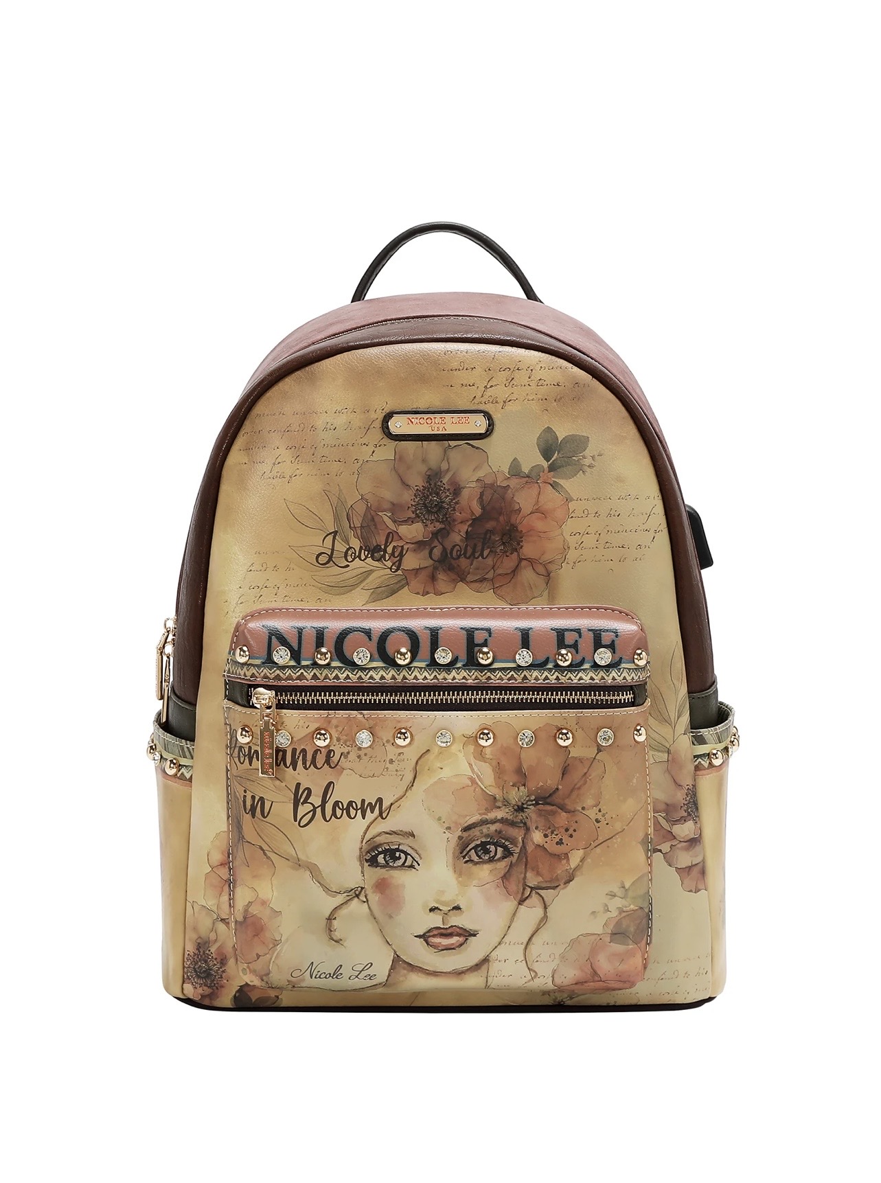 Mochila Grande con Puerto USB Reflection of Love - Imagen 2